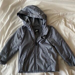 Nike Kids Hooded Gray Jacket